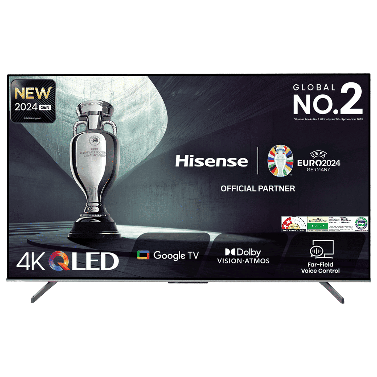 Hisense Q6N 109.22 cm (43 inch) QLED 4K Ultra HD Smart Google TV with 4K AI Upscaler (2024 model)_1