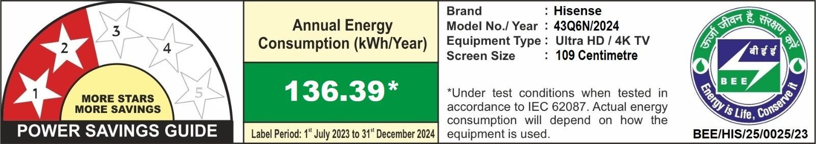 Hisense Q6N 109.22 cm (43 inch) QLED 4K Ultra HD Smart Google TV with 4K AI Upscaler (2024 model)_4