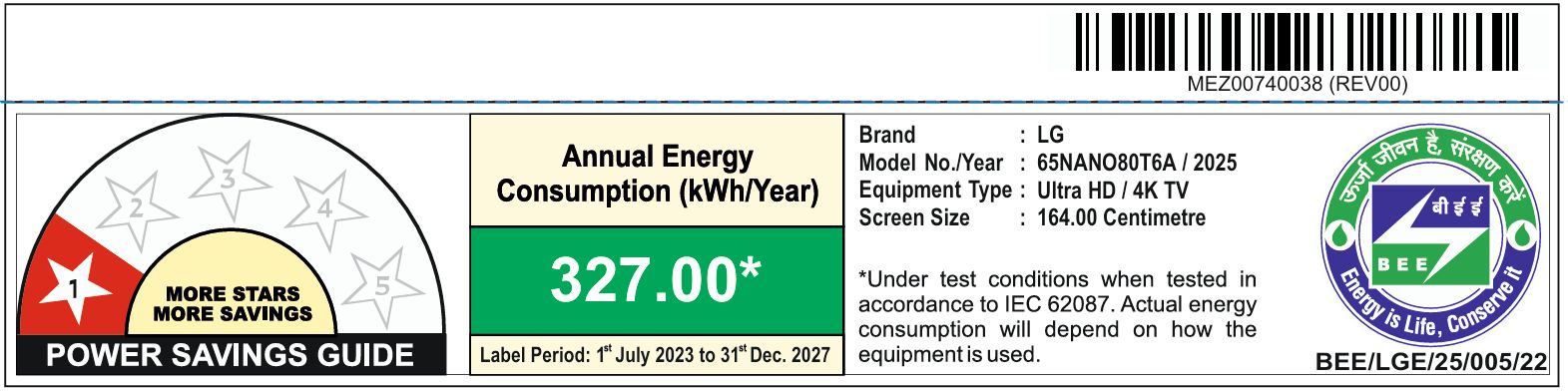 LG NANO80 Nano Cell 165.1 cm (65 inch) 4K Ultra HD Smart WebOS TV with AI Customization (2025 model)_4