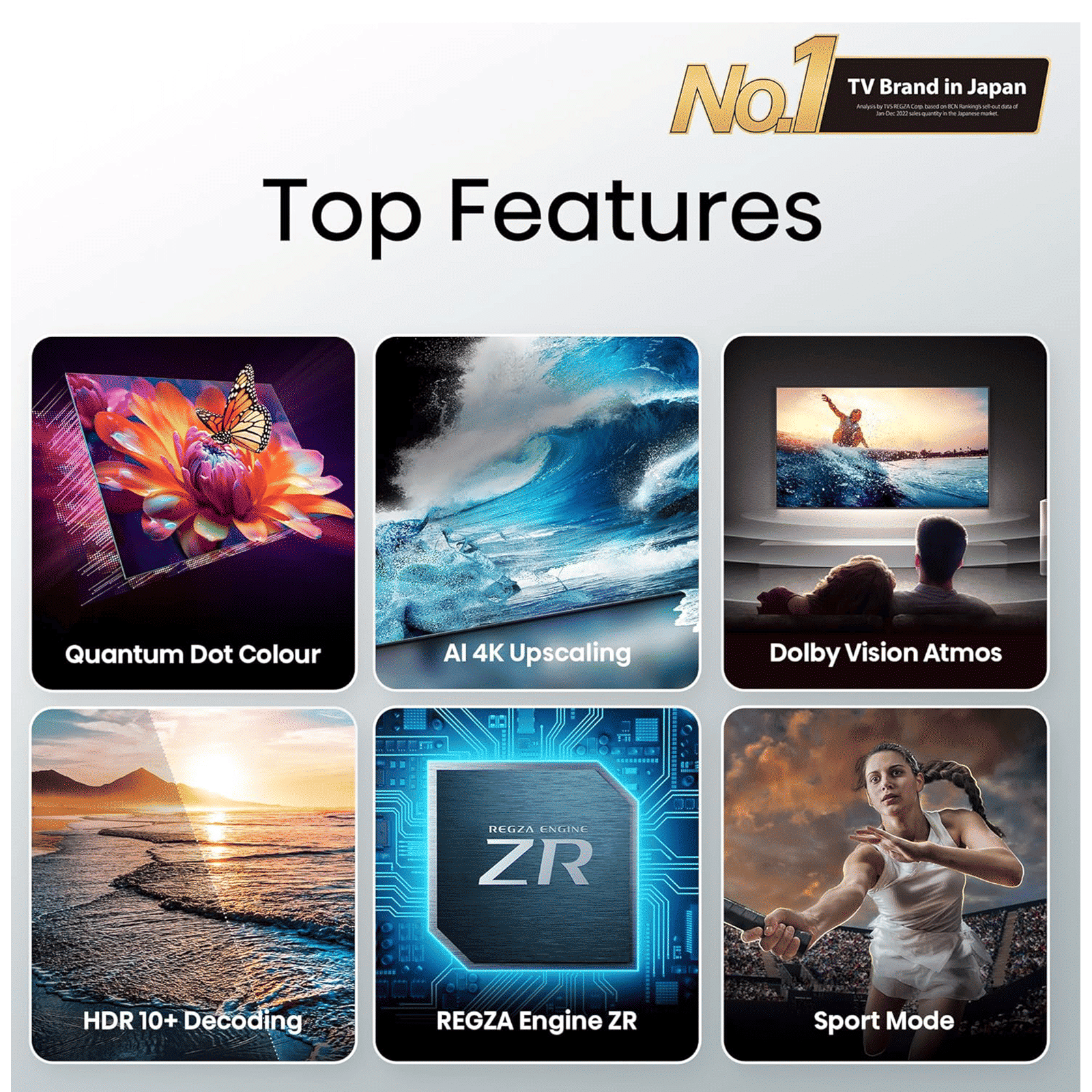 TOSHIBA C450 109.22 cm (43 inch) QLED 4K Ultra HD VIDDA TV with Regza Engine ZR_16