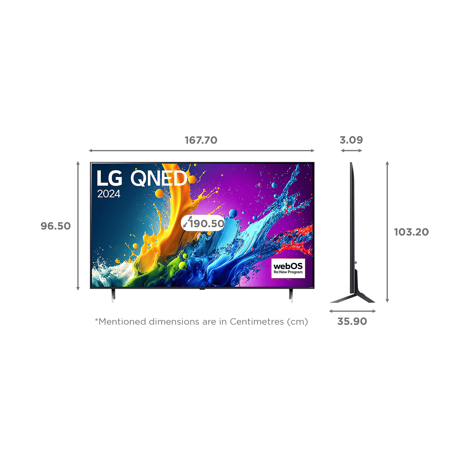 LG QNED82T 190.5 cm (75 inch) QNED 4K Ultra HD Smart WebOS TV with AI Processor 4K Gen7 (2025 model)_2