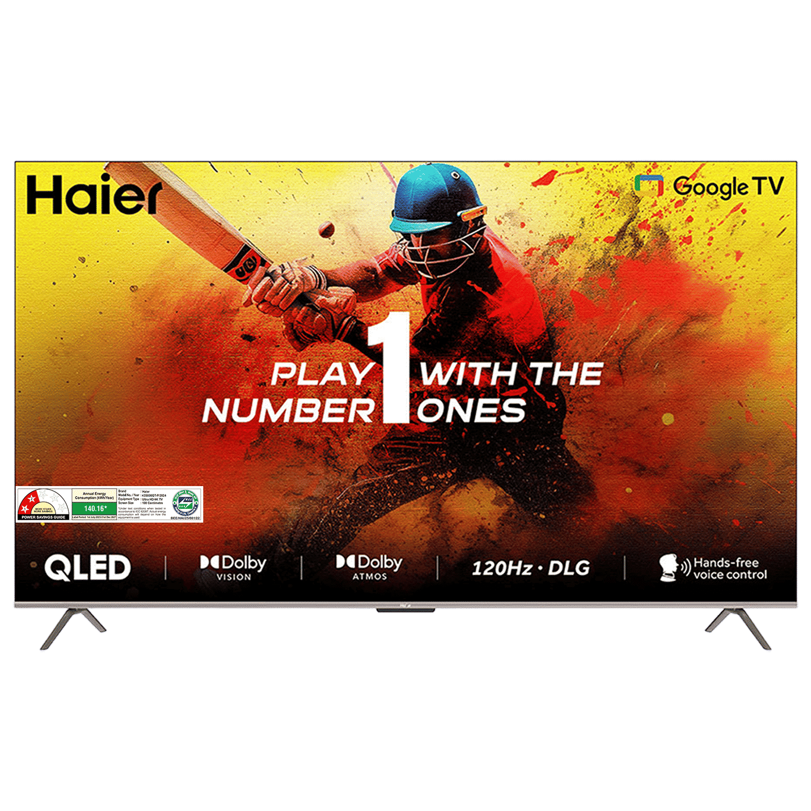 Haier S800QT 109.22 cm (43 inch) 4K Ultra HD QLED Smart Google TV with Dolby Vision & Dolby Atmos (2024 model) Haier S800QT 109.22 cm (43 inch) 4K Ultra HD QLED Smart Google TV with Dolby Vision & Dolby Atmos (2024 model)_1