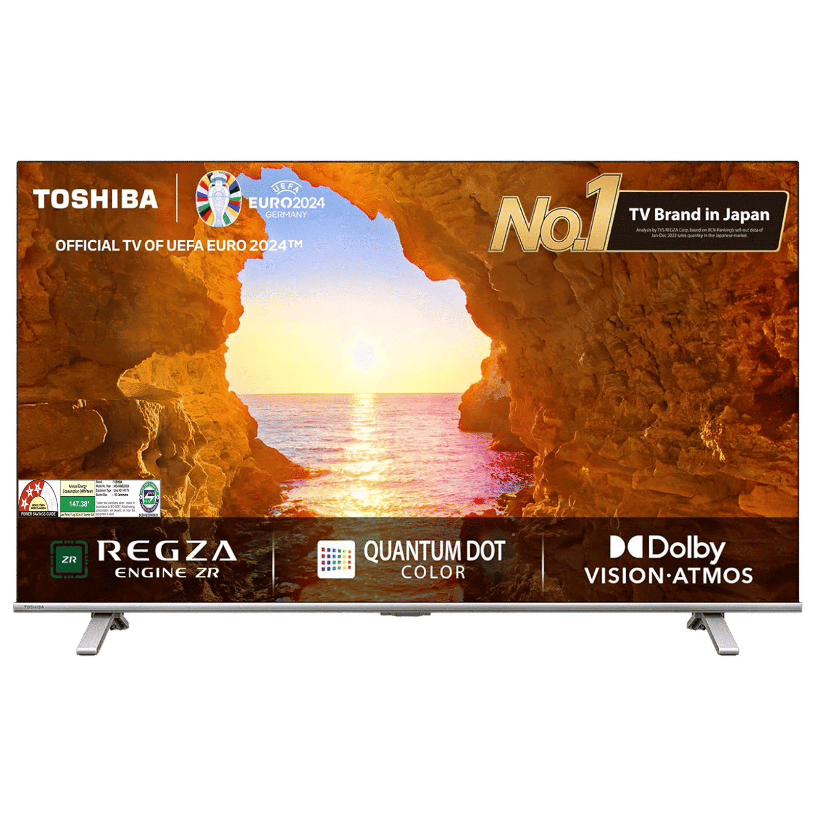 TOSHIBA C450 127 cm (50 inch) 4K Ultra HD QLED Smart VIDAA TV with Built-in Alexa (2024 model)_1
