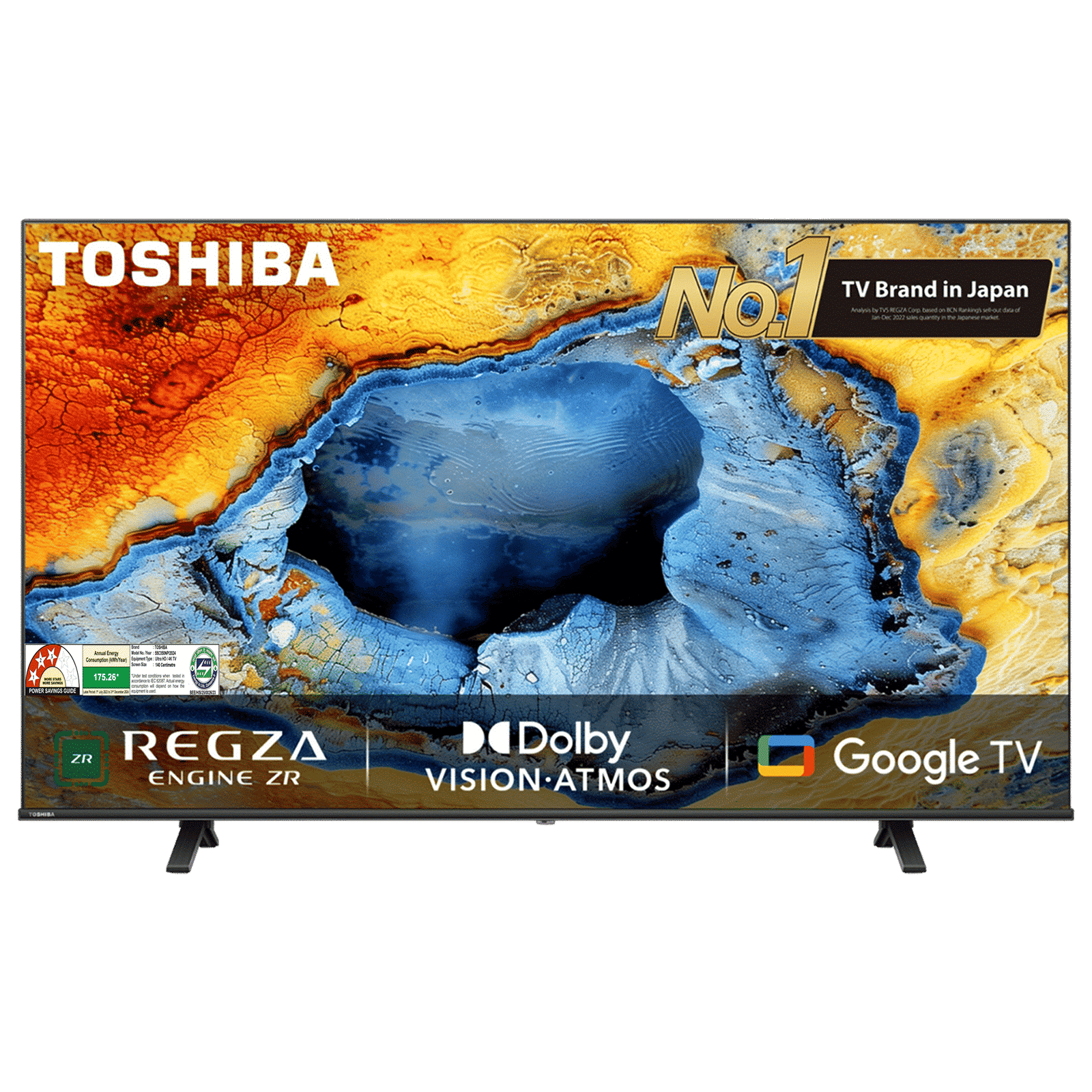 TOSHIBA C350NP 139 cm (55 inch) 4K Ultra HD LED Google TV with Regza Engine 4K (2024 model) TOSHIBA C350NP 139 cm (55 inch) 4K Ultra HD LED Google TV with Regza Engine 4K (2024 model)_1