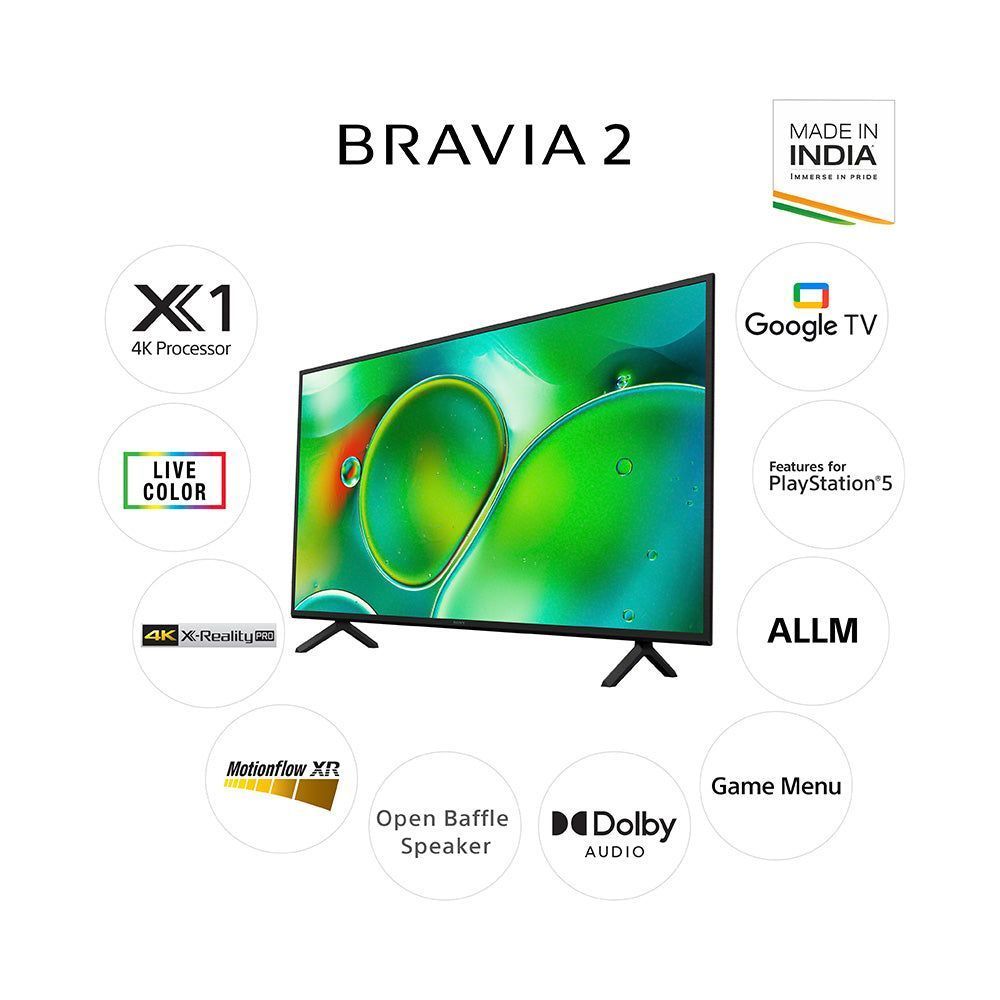 SONY BRAVIA 2 127 cm (50 inch) 4K Ultra HD LCD Smart Android TV with Auto HDR Tone Mapping(2024 Model) _8