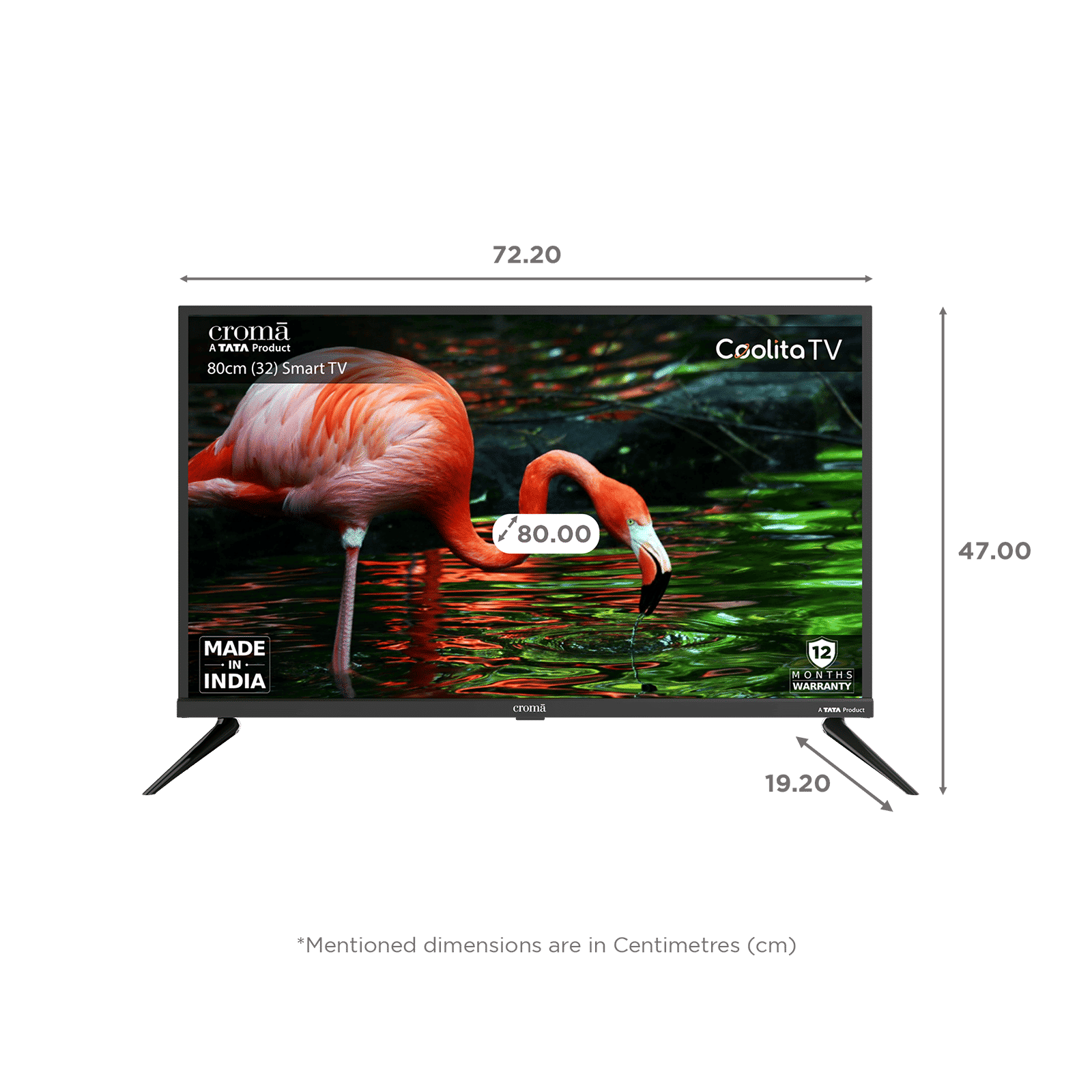 Croma 80 cm (32 inch) HD Ready LED Smart Linux TV with Dolby Audio_2