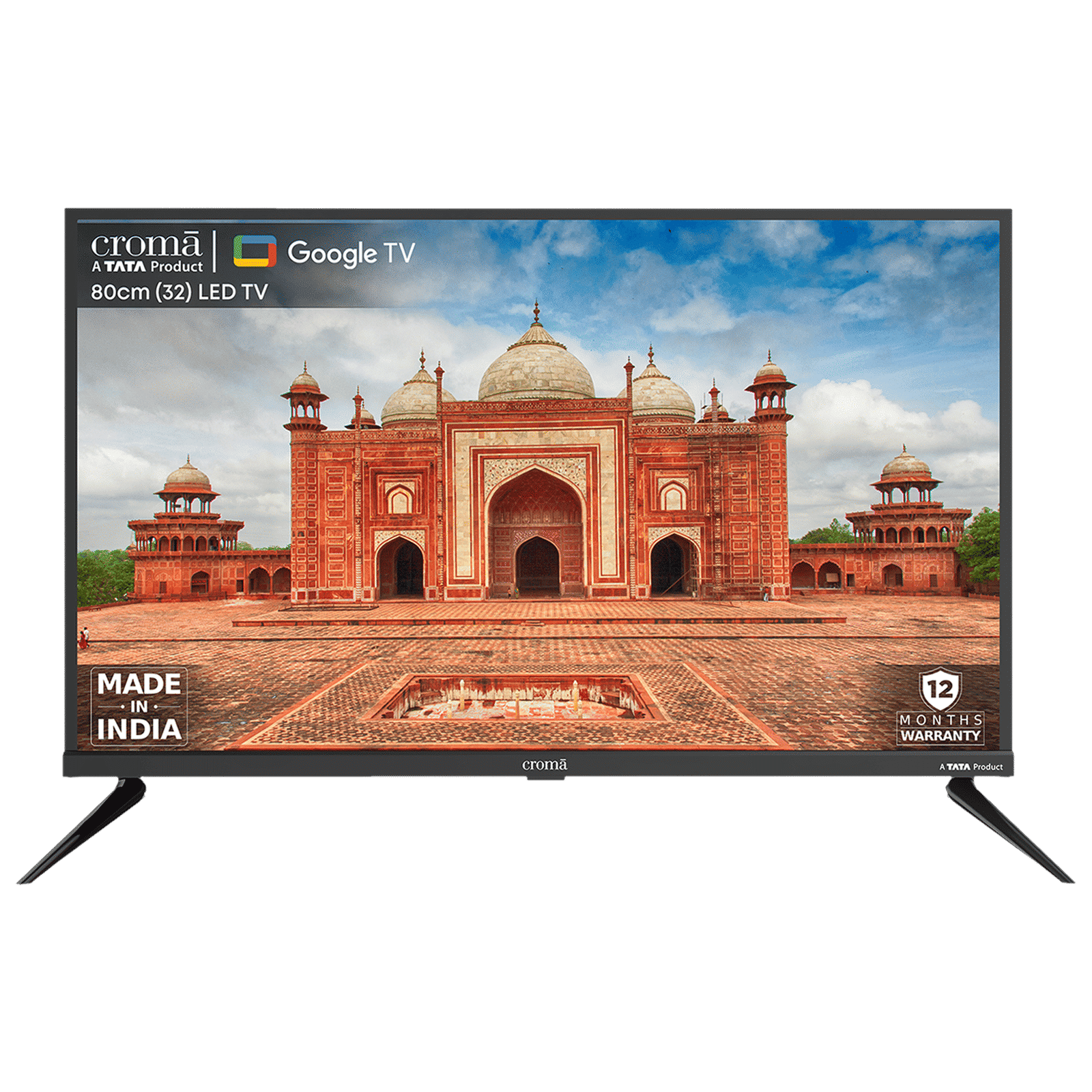 Croma 80 cm (32 inch) HD Ready LED Smart Google TV with Dolby Audio_1