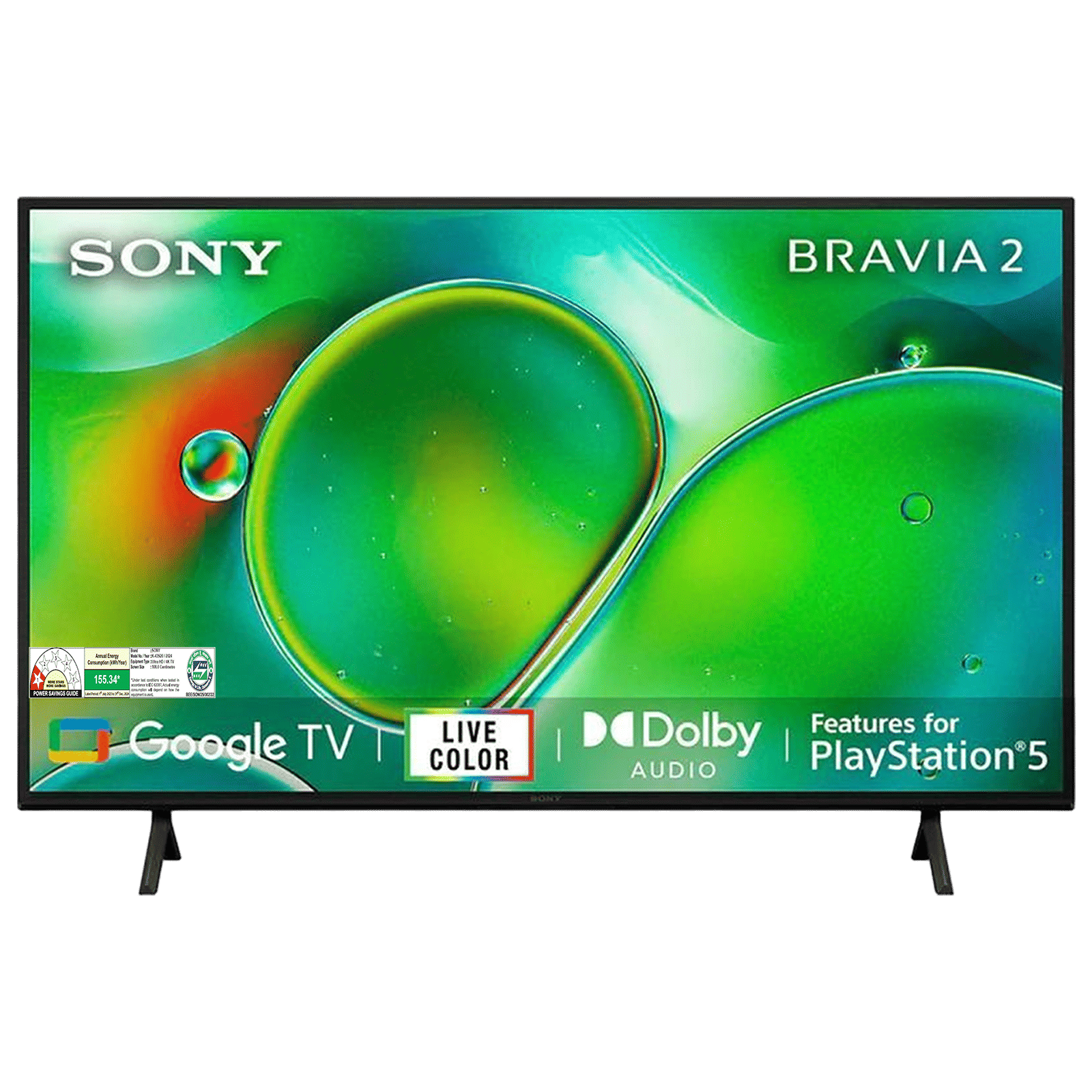 SONY BRAVIA 2 109.22 cm (43 inch) 4K Ultra HD LCD Smart Android TV with 4K Processor X1 (2024 Model) _1
