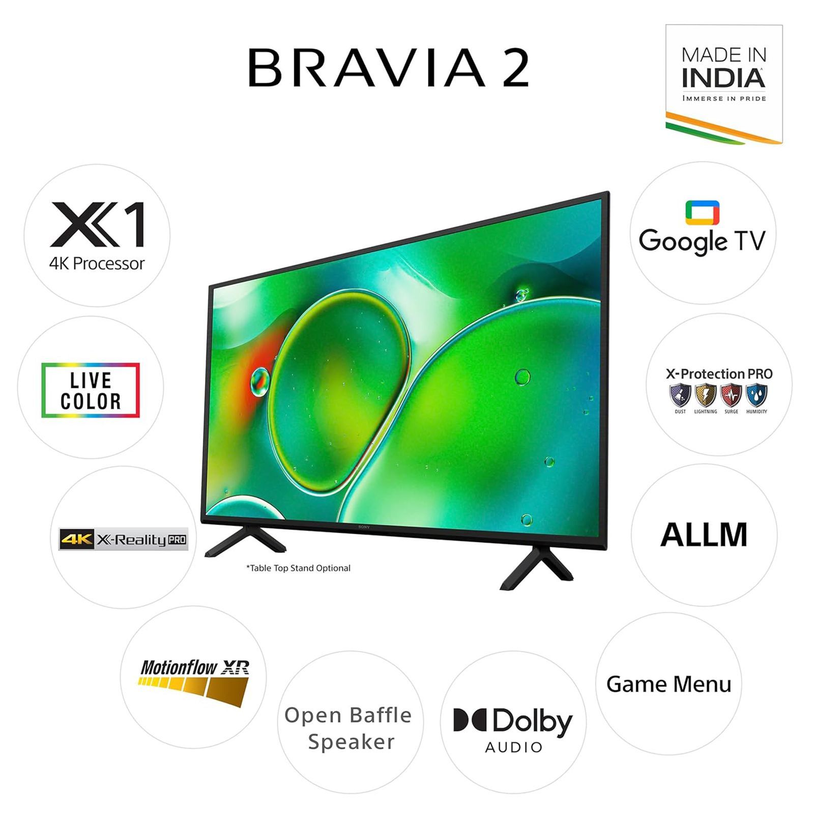 SONY BRAVIA 2 109.22 cm (43 inch) 4K Ultra HD LCD Smart Android TV with 4K Processor X1 (2024 Model) _16