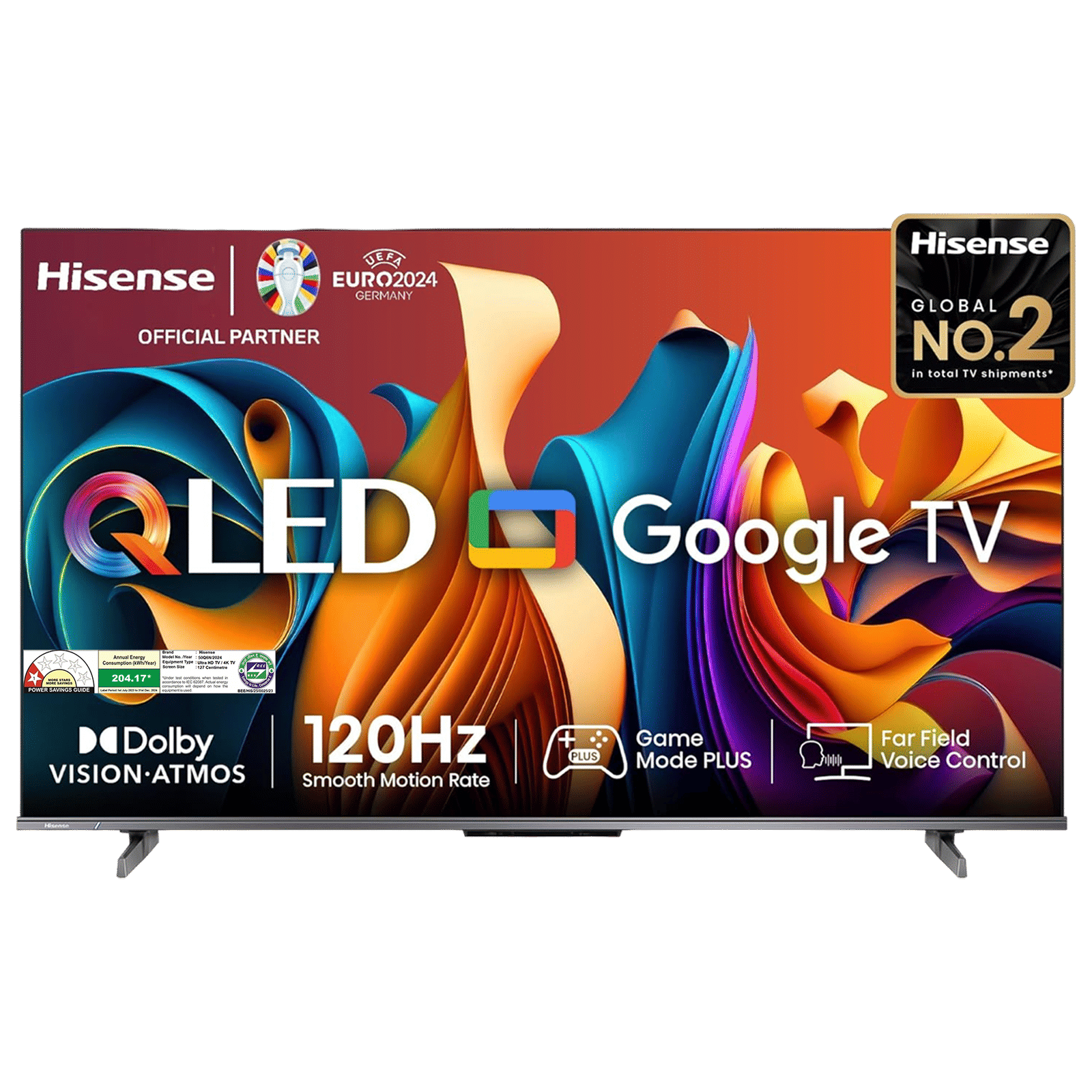 Hisense Q6N 127 cm (50 inch) QLED 4K Ultra HD Smart Google TV with 4K AI Upscaler (2024 model)_1