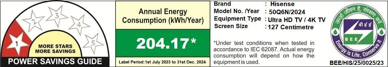 Hisense Q6N 127 cm (50 inch) QLED 4K Ultra HD Smart Google TV with 4K AI Upscaler (2024 model)_3