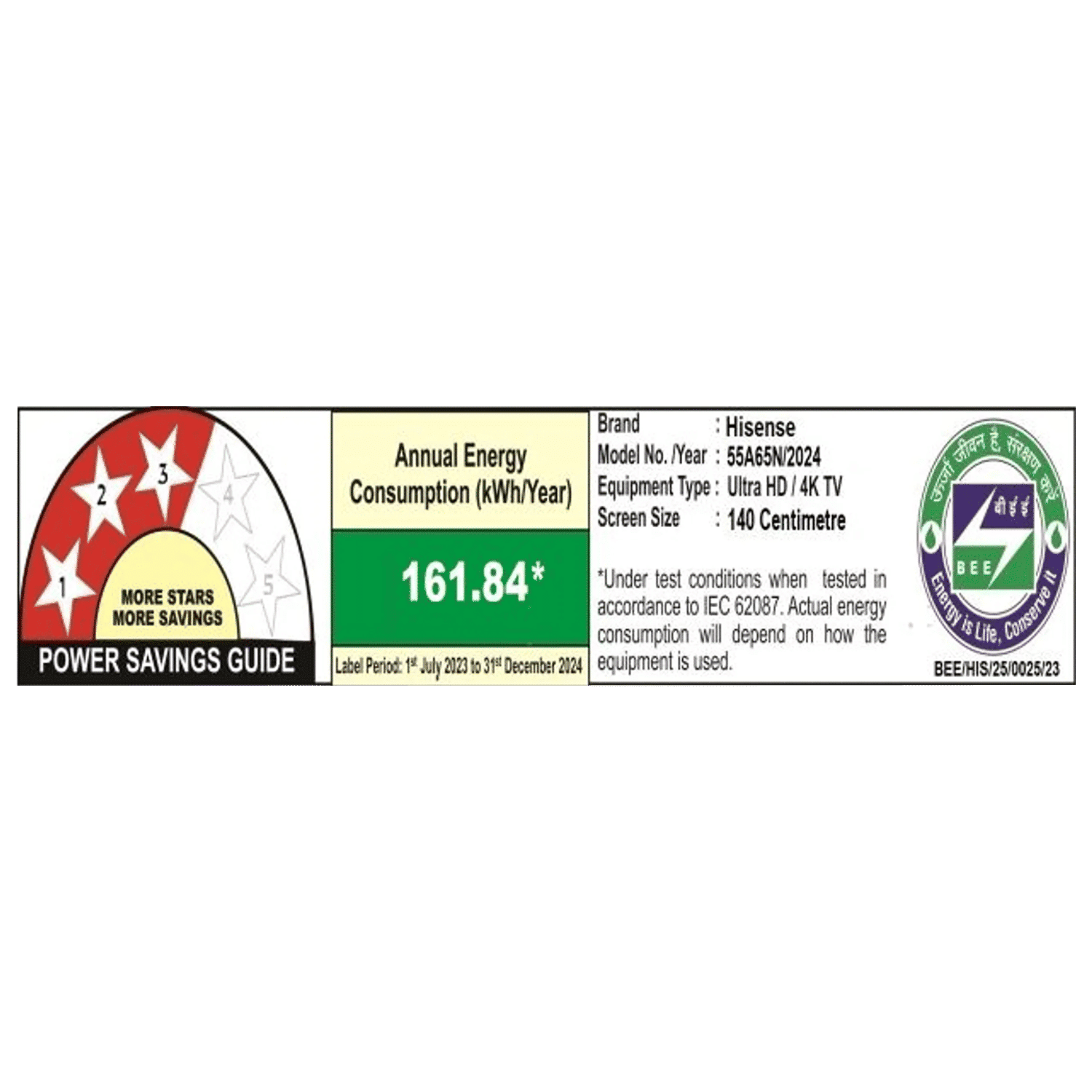 Hisense A65N 140 cm (55 inch) LED 4K Ultra HD Google TV with Dolby Vision & Dolby Digital (2024 model)_4