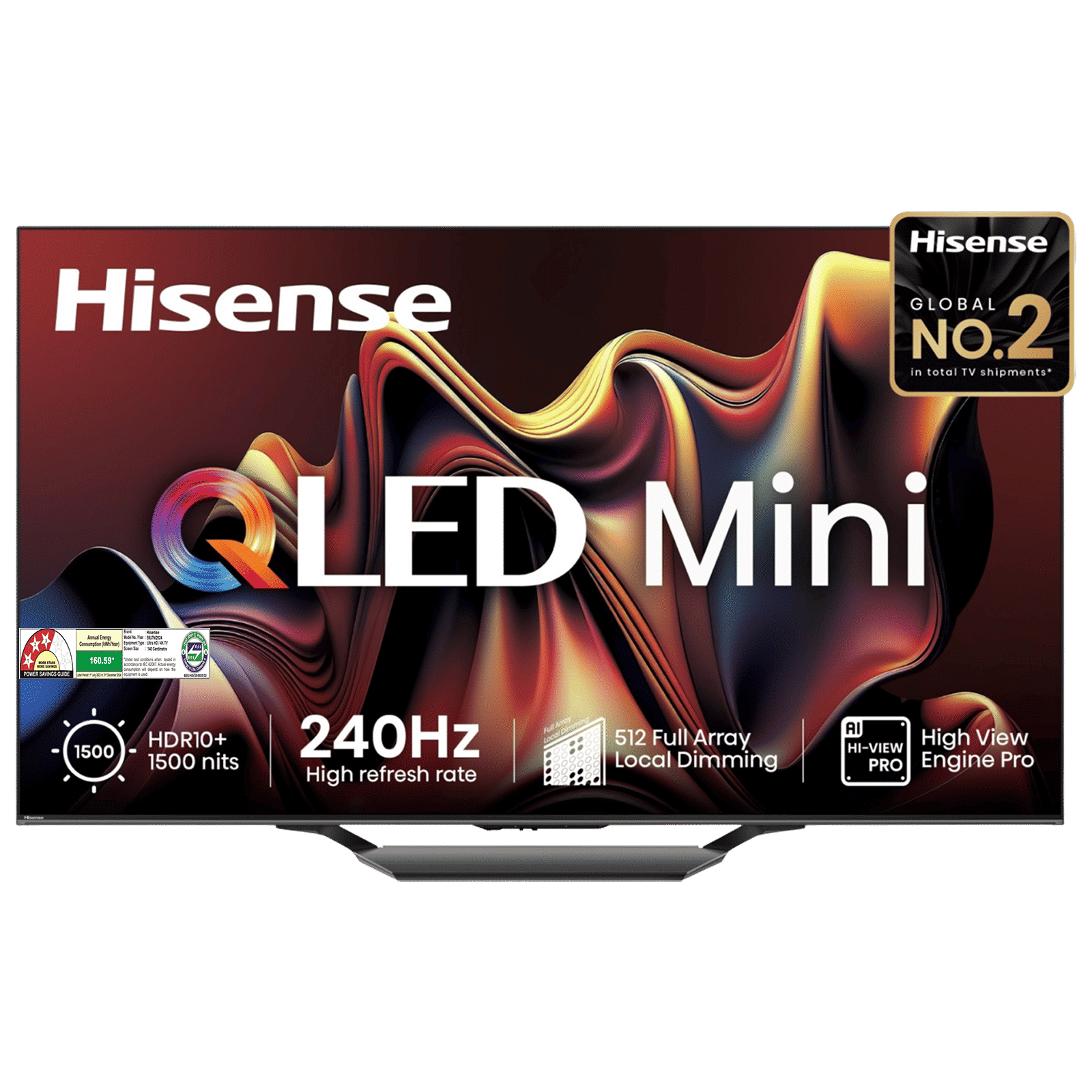 Hisense U7N 139.7 cm (55 inch) 4K Ultra HD Mini LED Smart VIDAA TV with Dolby Vision & Dolby Atmos (2024 model) Hisense U7N 139.7 cm (55 inch) 4K Ultra HD Mini LED Smart VIDAA TV with Dolby Vision & Dolby Atmos (2024 model)_1