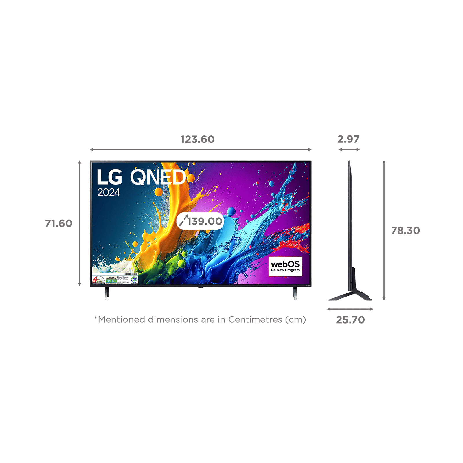 LG QNED82T 140 cm (55 inch) QNED 4K Ultra HD Smart WebOS TV with AI Processor 4K Gen7 (2025 model)_2