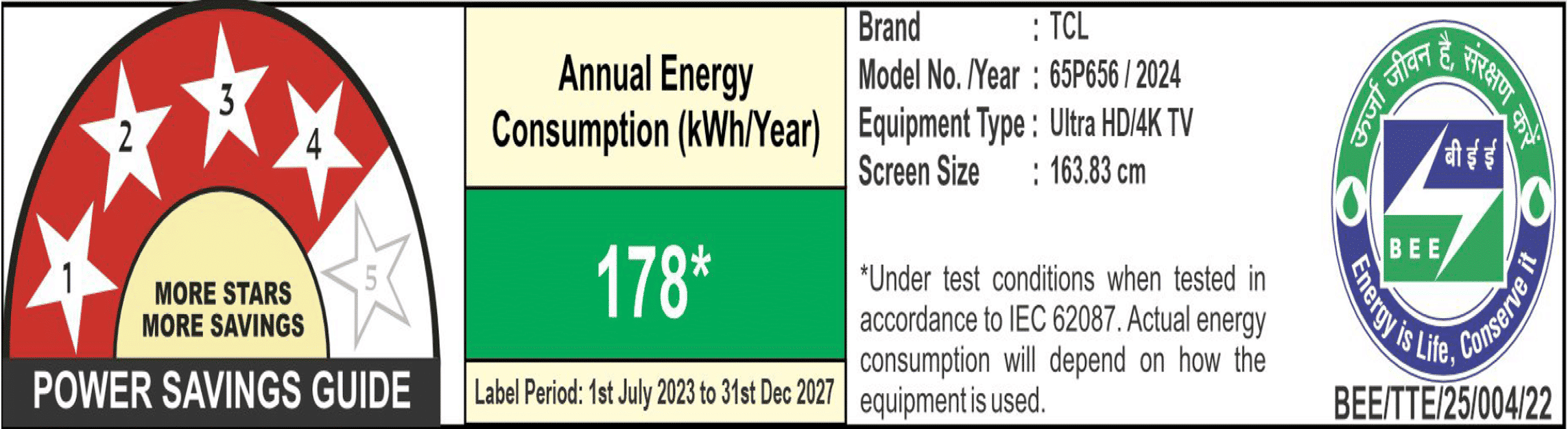 TCL V6B 165.1 cm (65 inch) 4K Ultra HD LED Google TV with Dynamic Colour Enhancement_2