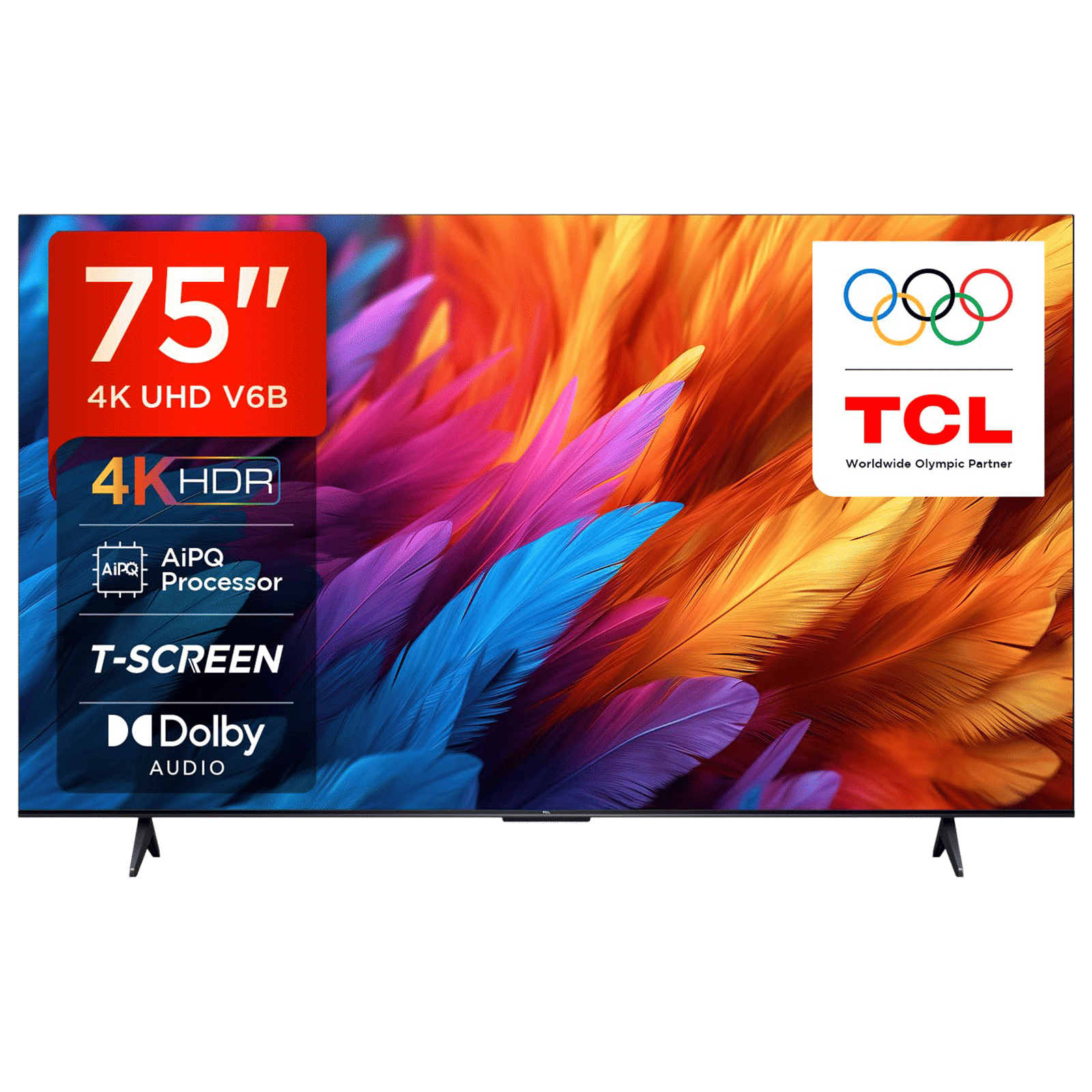 TCL V6B 190.5 cm (75 inch) 4K Ultra HD LED Smart Google TV with Dolby Audio( 2024 Model)_1