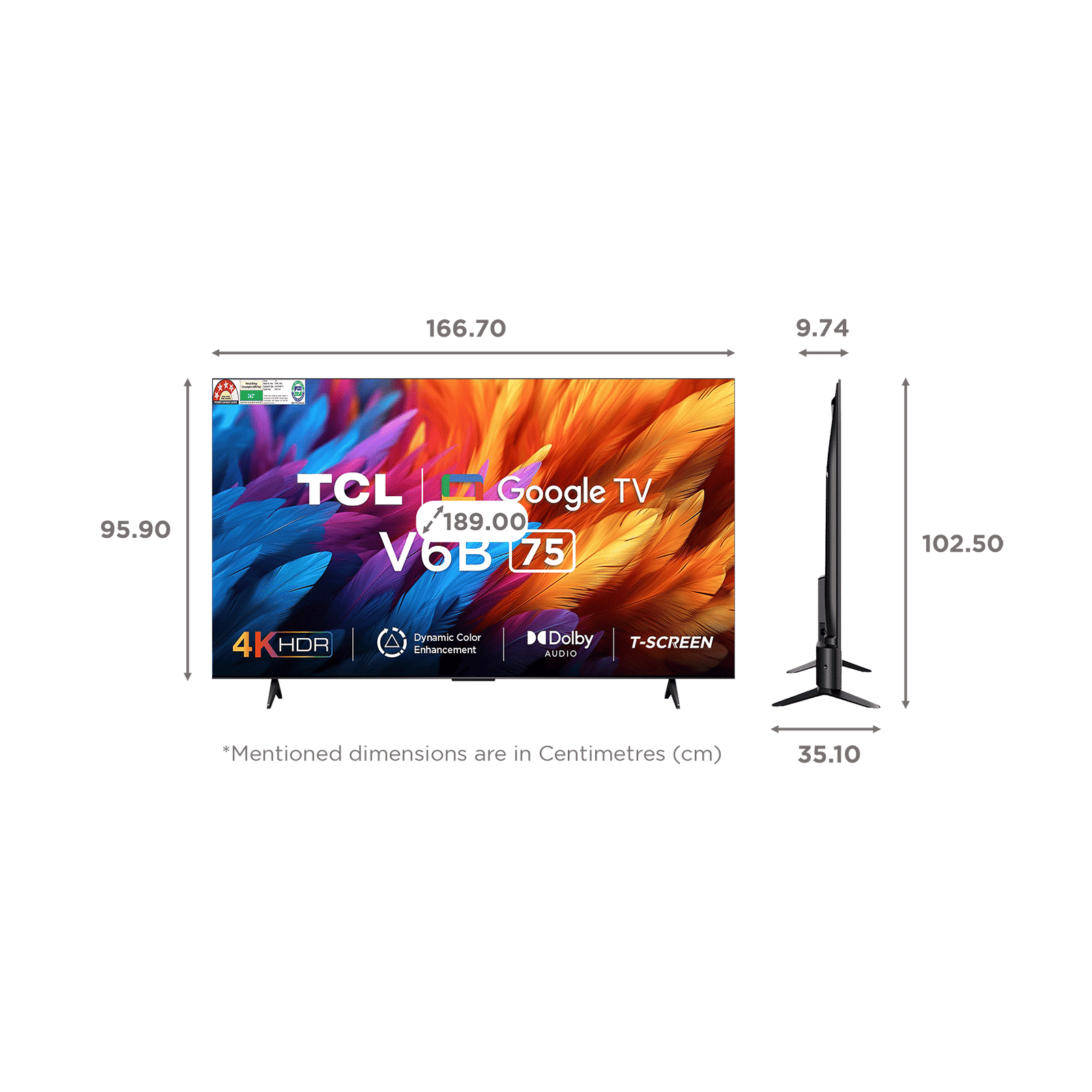 TCL V6B 190.5 cm (75 inch) 4K Ultra HD LED Smart Google TV with Dolby Audio( 2024 Model)_2