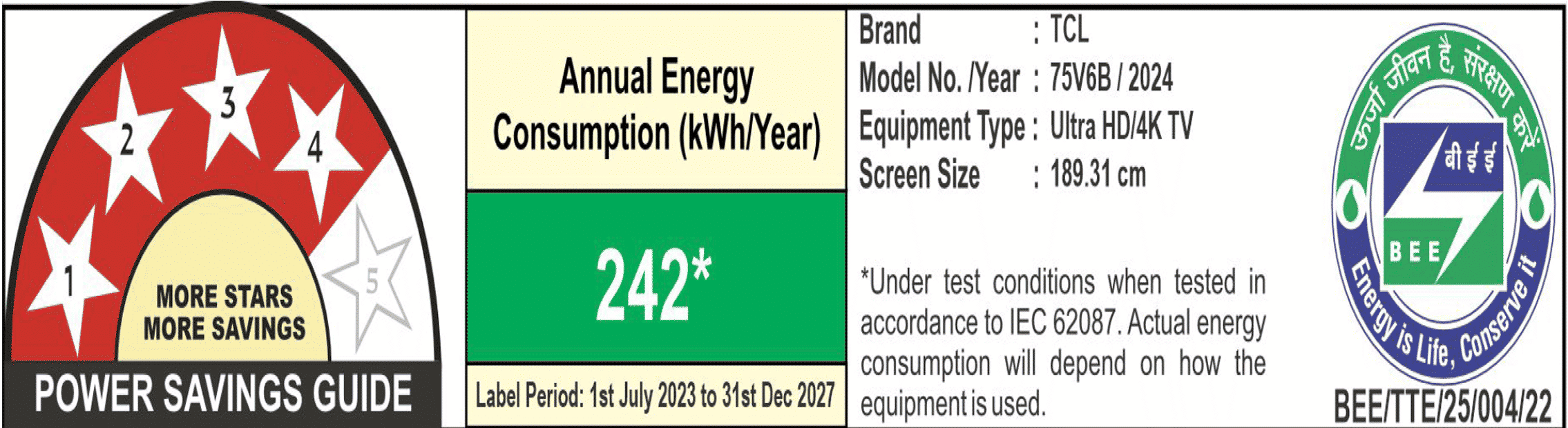 TCL V6B 190.5 cm (75 inch) 4K Ultra HD LED Smart Google TV with Dolby Audio( 2024 Model)_3