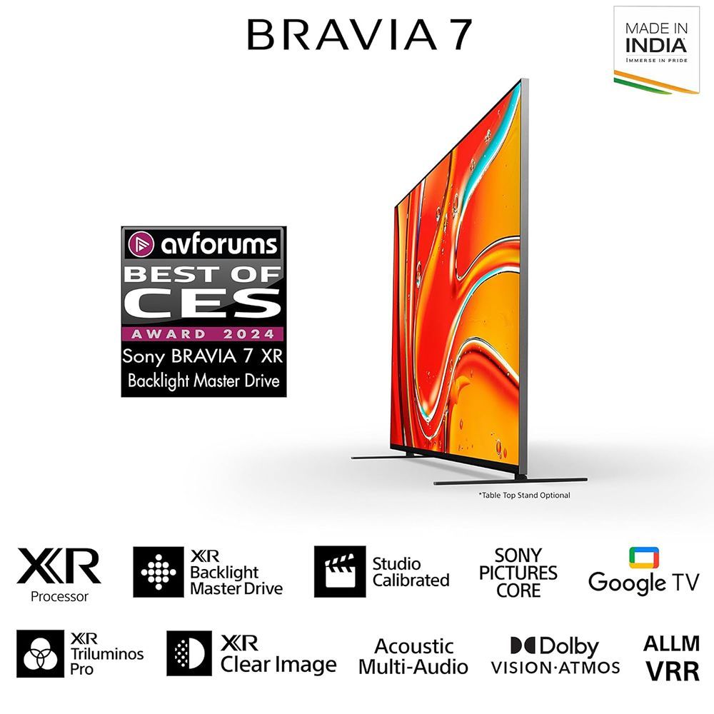 SONY BRAVIA 7 190 cm (75 inch) Mini LED 4K Ultra HD Smart Android TV with Dolby Vision & Dolby Atmos (2024 model) SONY BRAVIA 7 190 cm (75 inch) Mini LED 4K Ultra HD Smart Android TV with Dolby Vision & Dolby Atmos (2024 model)_6