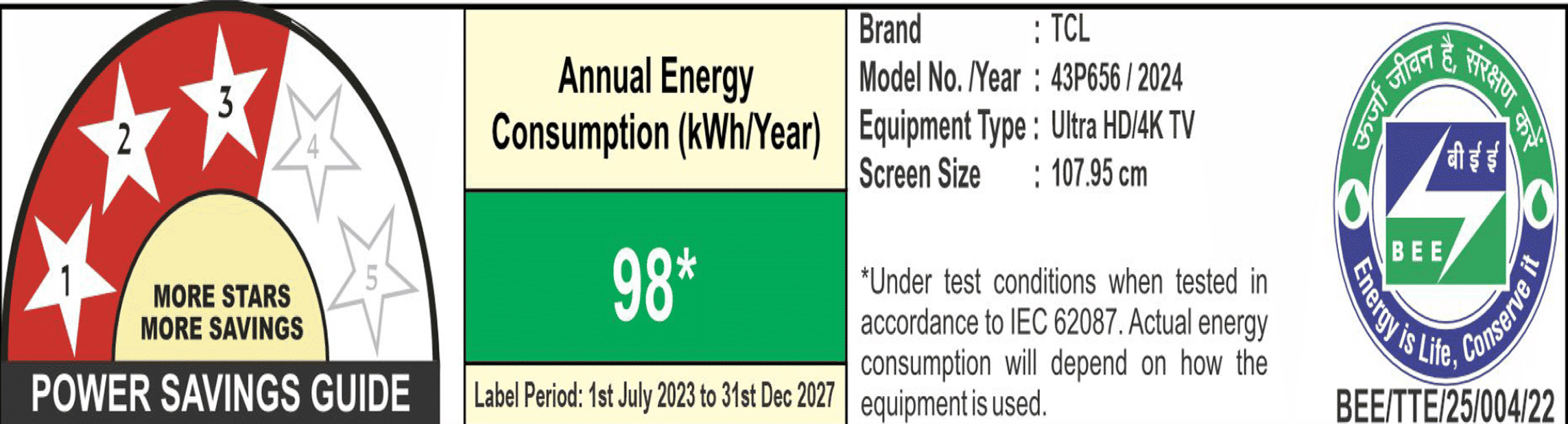 TCL V6B 109.22 cm (43 inch) 4K Ultra HD LED Google TV with Dynamic Colour Enhancement_2
