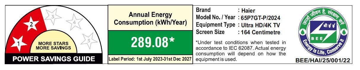 Haier P7 Series 165 cm (65 inch) 4K Ultra HD LED Smart Google TV with Dolby Vision & Dolby Atmos (2024 model) Haier P7 Series 165 cm (65 inch) 4K Ultra HD LED Smart Google TV with Dolby Vision & Dolby Atmos (2024 model)_3