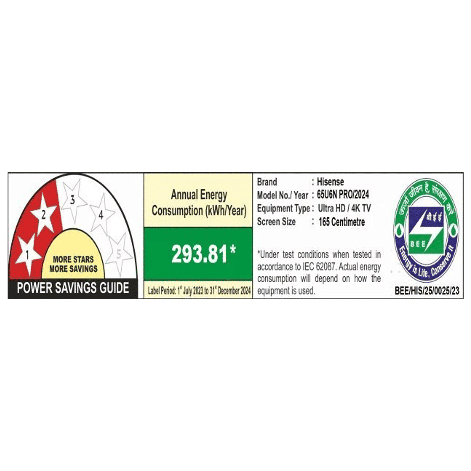 Hisense U6N Pro 165 cm (65 inch) 4K Ultra HD Mini LED Smart VIDAA TV with Dolby Vision & Dolby Atmos (2024 model)_4