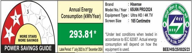 Hisense U6N Pro 165.1 cm (65 inch) 4K Ultra HD Mini LED Smart VIDAA TV with Dolby Vision & Dolby Atmos (2024 model) Hisense U6N Pro 165.1 cm (65 inch) 4K Ultra HD Mini LED Smart VIDAA TV with Dolby Vision & Dolby Atmos (2024 model)_3