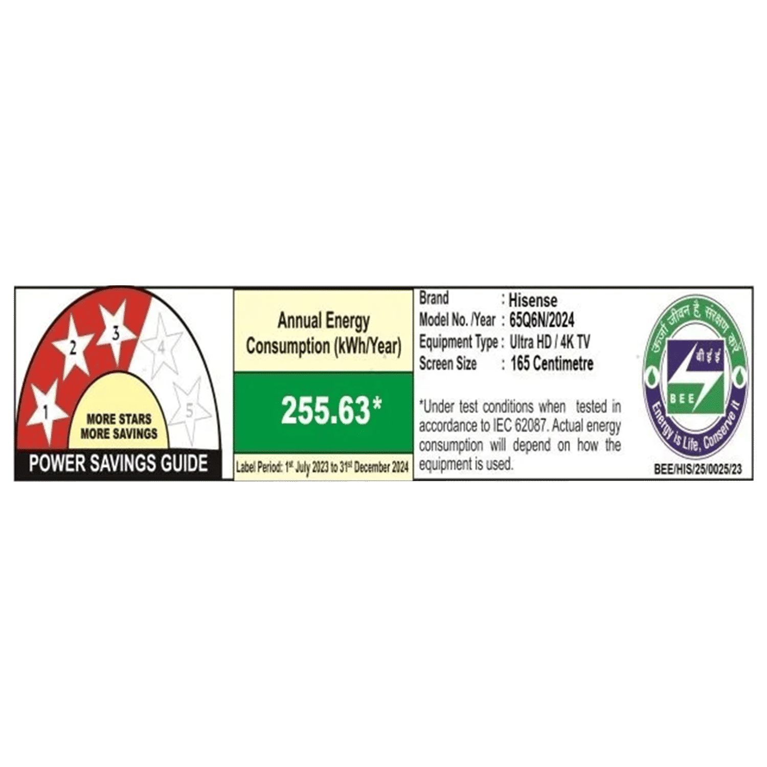 Hisense Q6N 165 cm (65 inch) QLED 4K Ultra HD Smart Google TV with 4K AI Upscaler (2024 model)_4