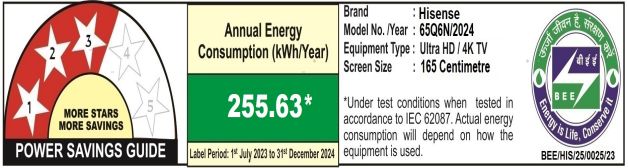 Hisense Q6N 165.1 cm (65 inch) QLED 4K Ultra HD Smart Google TV with 4K AI Upscaler (2024 model) Hisense Q6N 165.1 cm (65 inch) QLED 4K Ultra HD Smart Google TV with 4K AI Upscaler (2024 model)_3