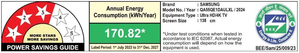 SAMSUNG QE1D 139.7 cm (55 inch) QLED 4K Ultra HD Smart Tizen TV with 4K Upscaling (2024 model) SAMSUNG QE1D 139.7 cm (55 inch) QLED 4K Ultra HD Smart Tizen TV with 4K Upscaling (2024 model)_4