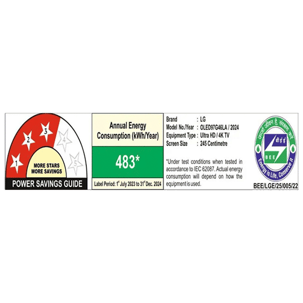 LG evo AI G4 245 cm (97 inch) OLED 4K Ultra HD Smart WebOS TV with Dolby Atmos (2025 model)_4