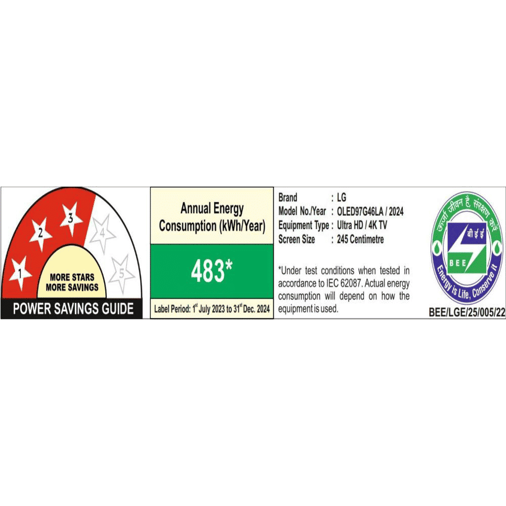 LG evo AI G4 245 cm (97 inch) OLED 4K Ultra HD Smart WebOS TV with Dolby Atmos (2025 model)_3