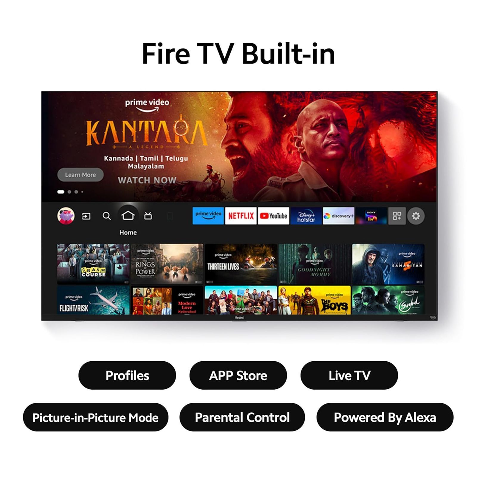 Redmi L43R8-FVIN 108 cm (43 inch) 4K Ultra HD LED Fire TV with Vivid Picture Engine (2023 model)_16