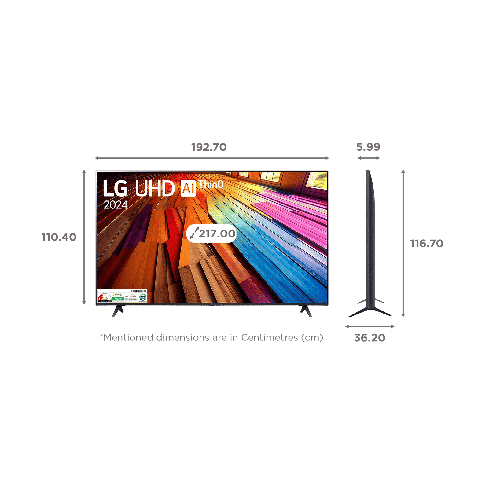 LG AI UT80 218 cm (86 inch) 4K Ultra HD LED Smart WebOS TV with Filmmaker Mode (2024 Model) _2