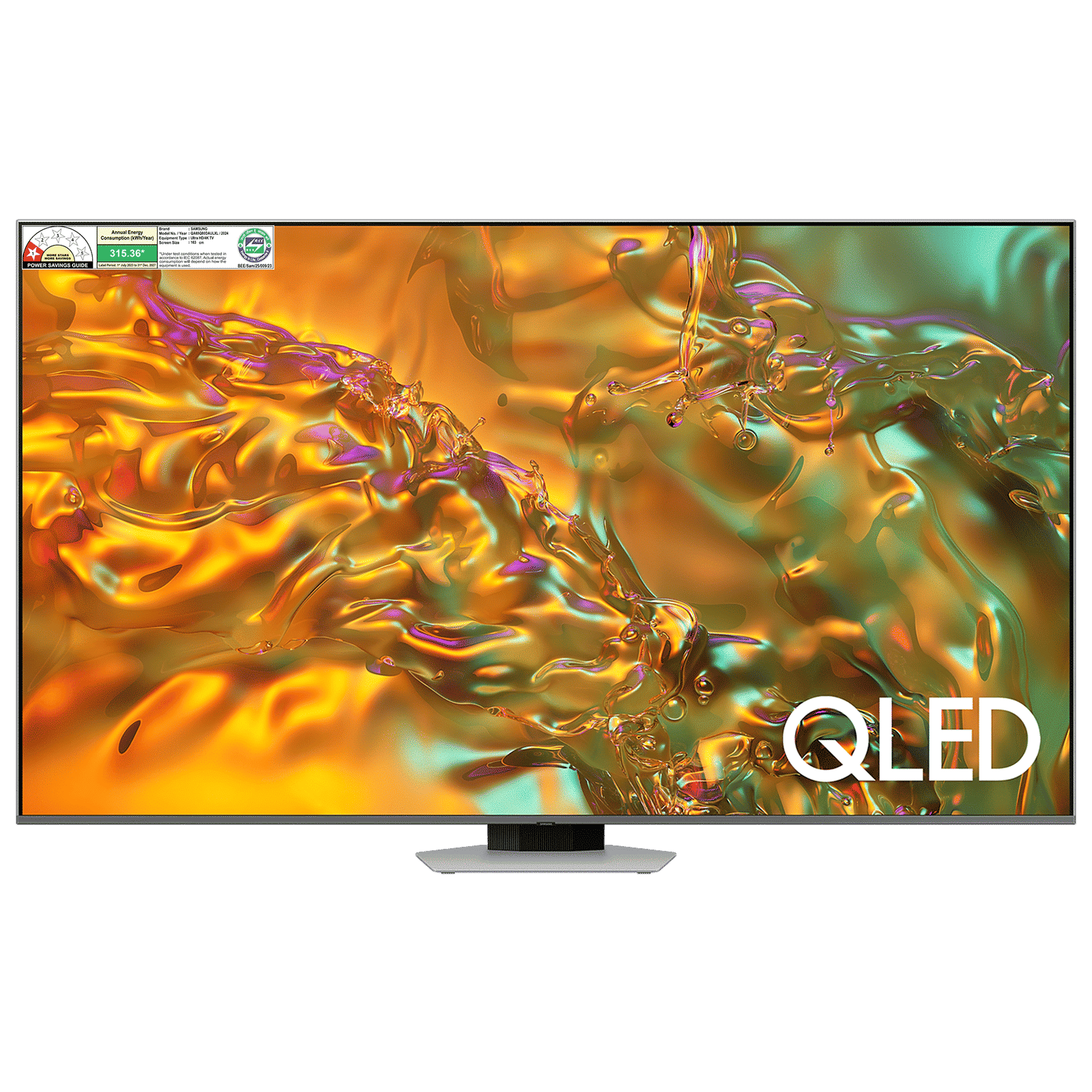 SAMSUNG Q80D 165.1 cm (65 inch) QLED 4K Ultra HD Smart Tizen TV with AI Energy Mode (2024 model) SAMSUNG Q80D 165.1 cm (65 inch) QLED 4K Ultra HD Smart Tizen TV with AI Energy Mode (2024 model)_1