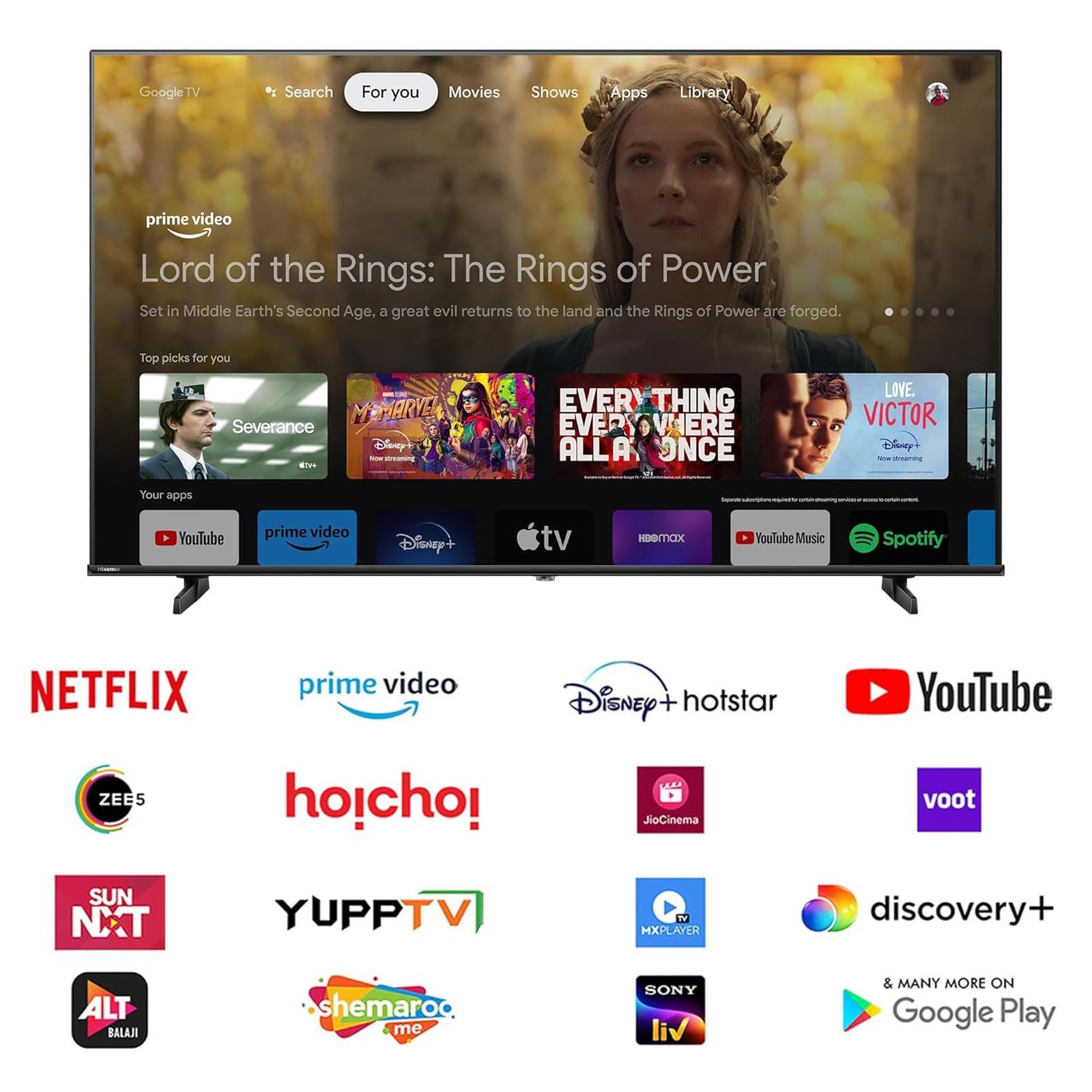 Hisense E6N 165.1 cm (65 inch) 4K Ultra HD LED Smart Google TV with 4K AI Upscaler (2024 model)_8