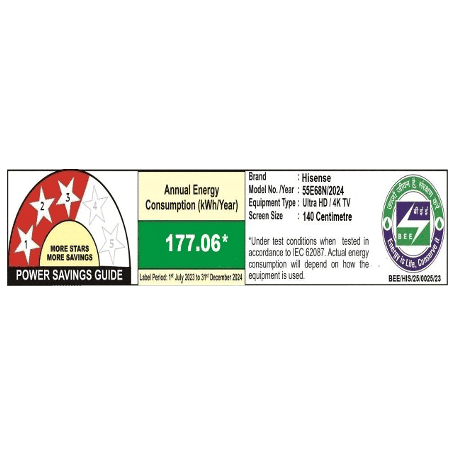 Hisense E68N 140 cm (55 inch) 4K Ultra HD QLED Google TV With Dolby Digital (2024 Model) Hisense E68N 140 cm (55 inch) 4K Ultra HD QLED Google TV With Dolby Digital (2024 Model)_4