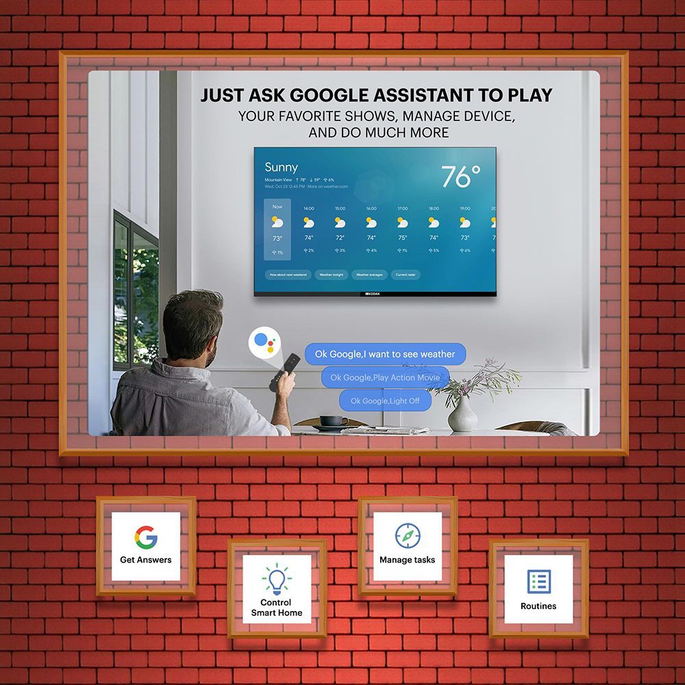 KODAK 9XPRO 108 cm (43 inch) Full HD LED Smart Android TV with Built-in Google Assistant (2023 model)_13