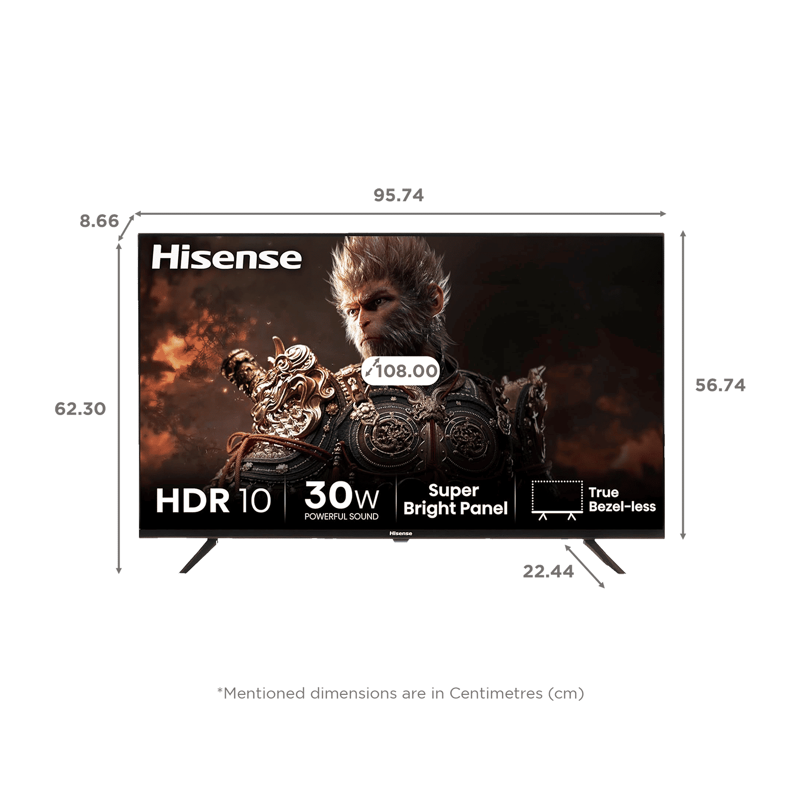 Hisense E63N 108 cm (43 inch) LED 4K Ultra HD Google TV with Dolby Atmos (2024 model) Hisense E63N 108 cm (43 inch) LED 4K Ultra HD Google TV with Dolby Atmos (2024 model)_2