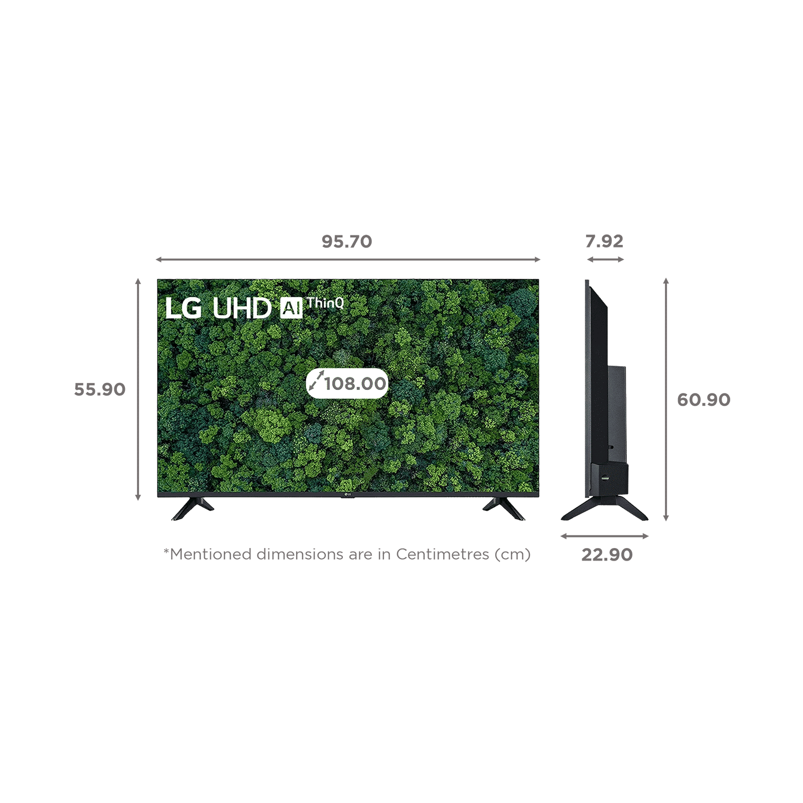 LG UT73 108 cm (43 inch) LED 4K Ultra HD WebOS TV with 4K Upscaling (2024 model)_2