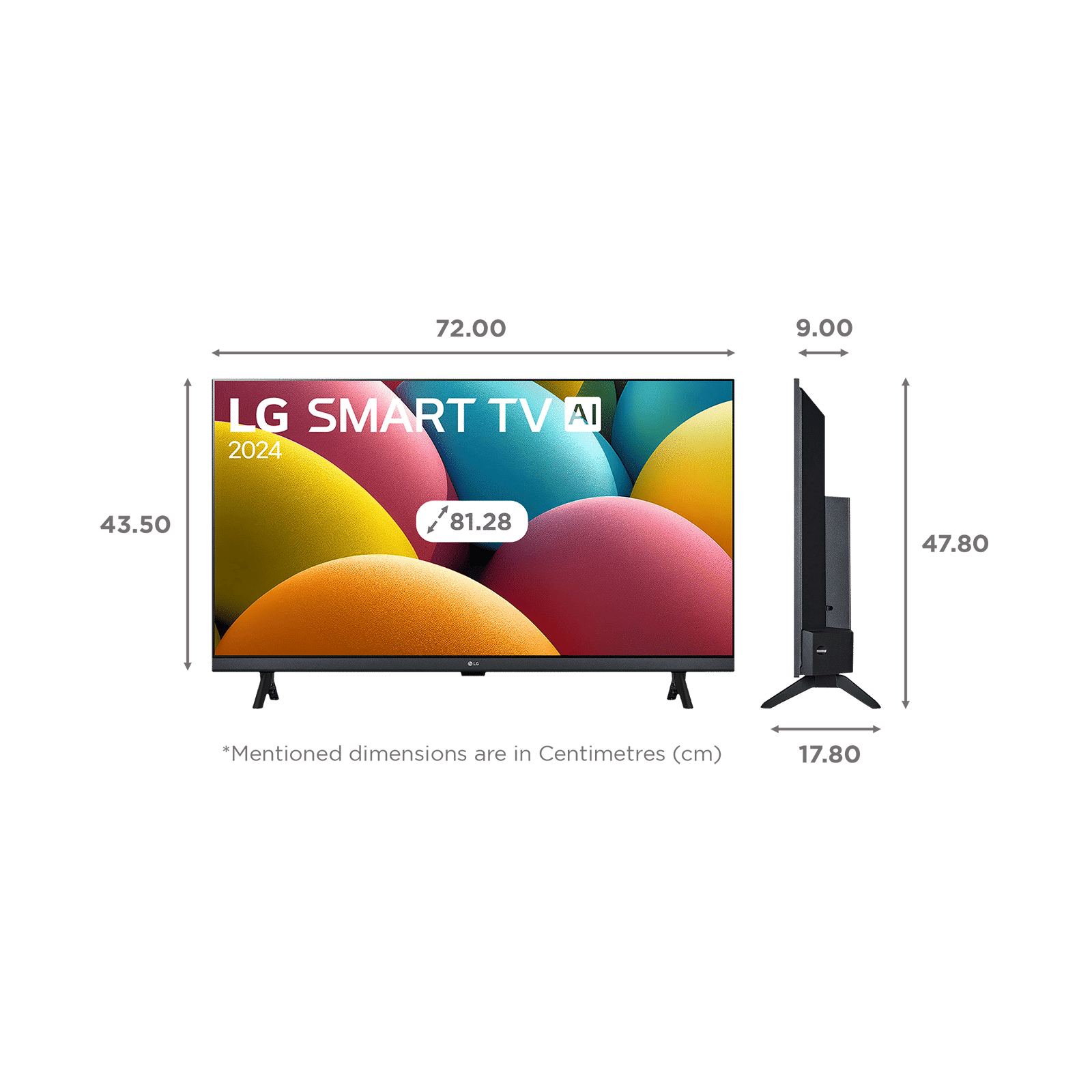 LG LR68 32 cm (81.28 inch) HD LED Smart WebOS TV with AI Sound Virtual Surround 5.1(2025 model)_2