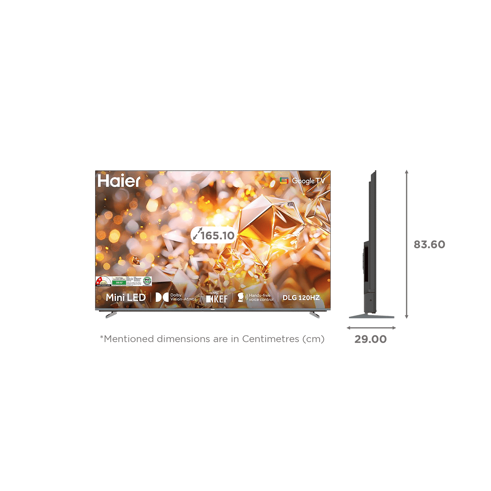 Haier M80F 165.1 cm (65 inch) 4K Ultra HD Mini LED Smart Google TV with Dolby Vision & Dolby Atmos (2025 Model) Haier M80F 165.1 cm (65 inch) 4K Ultra HD Mini LED Smart Google TV with Dolby Vision & Dolby Atmos (2025 Model)_2