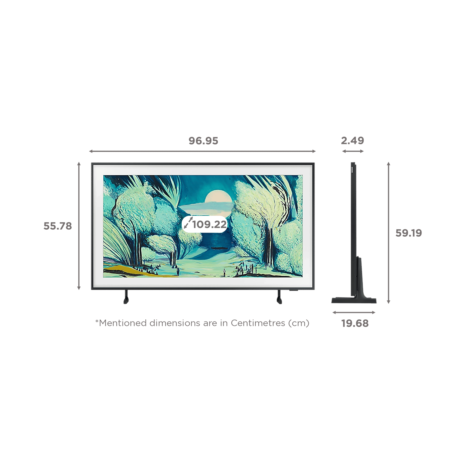 SAMSUNG LS03F The Frame 109.22 cm 43 inch QLED 4K Ultra HD Tizen TV with Built-in Alexa Voice Assistant (2025 model)_2