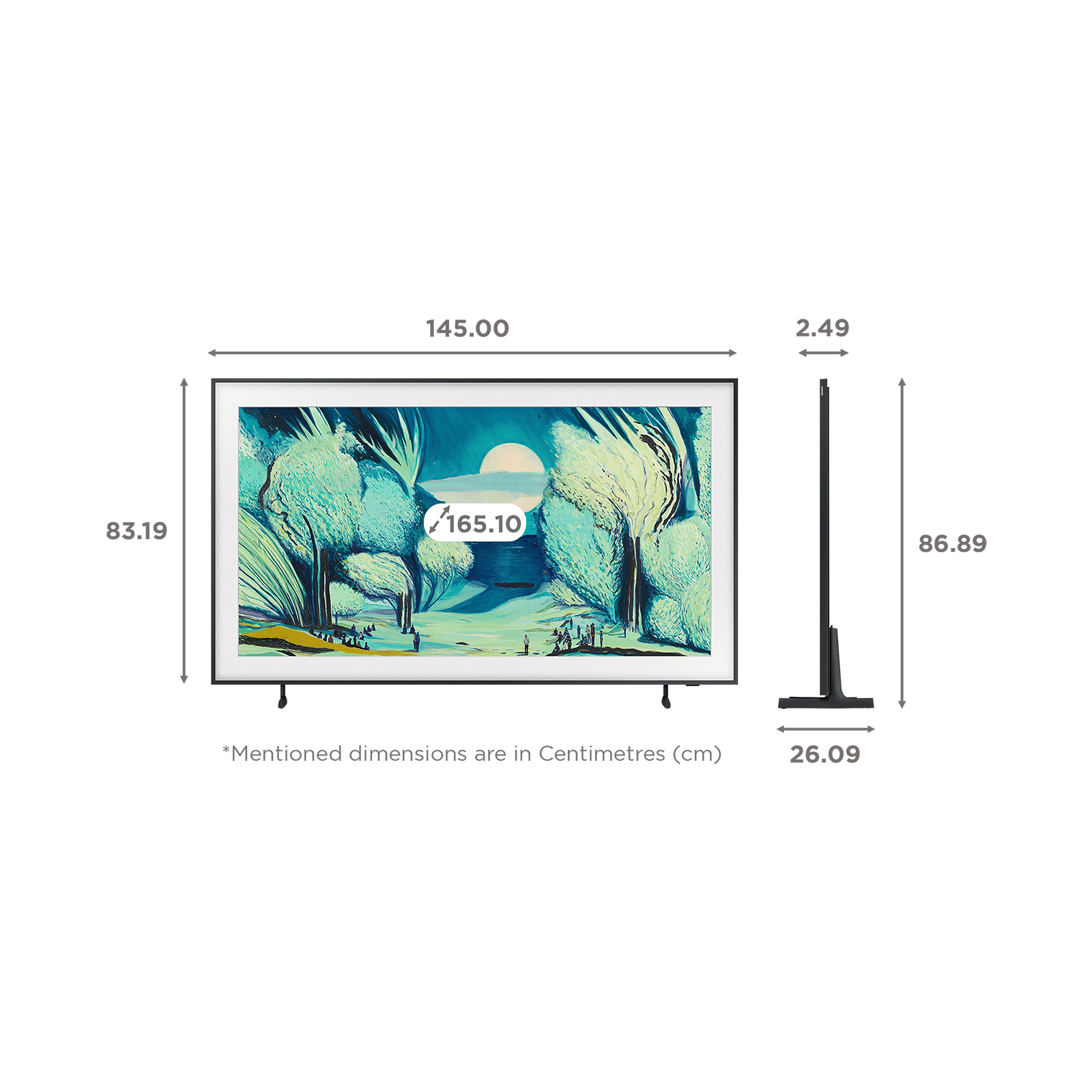 SAMSUNG LS03F The Frame 165.1 cm (65 inch) QLED 4K Ultra HD Tizen TV with Built-in Alexa Voice Assistant (2025 model)_2