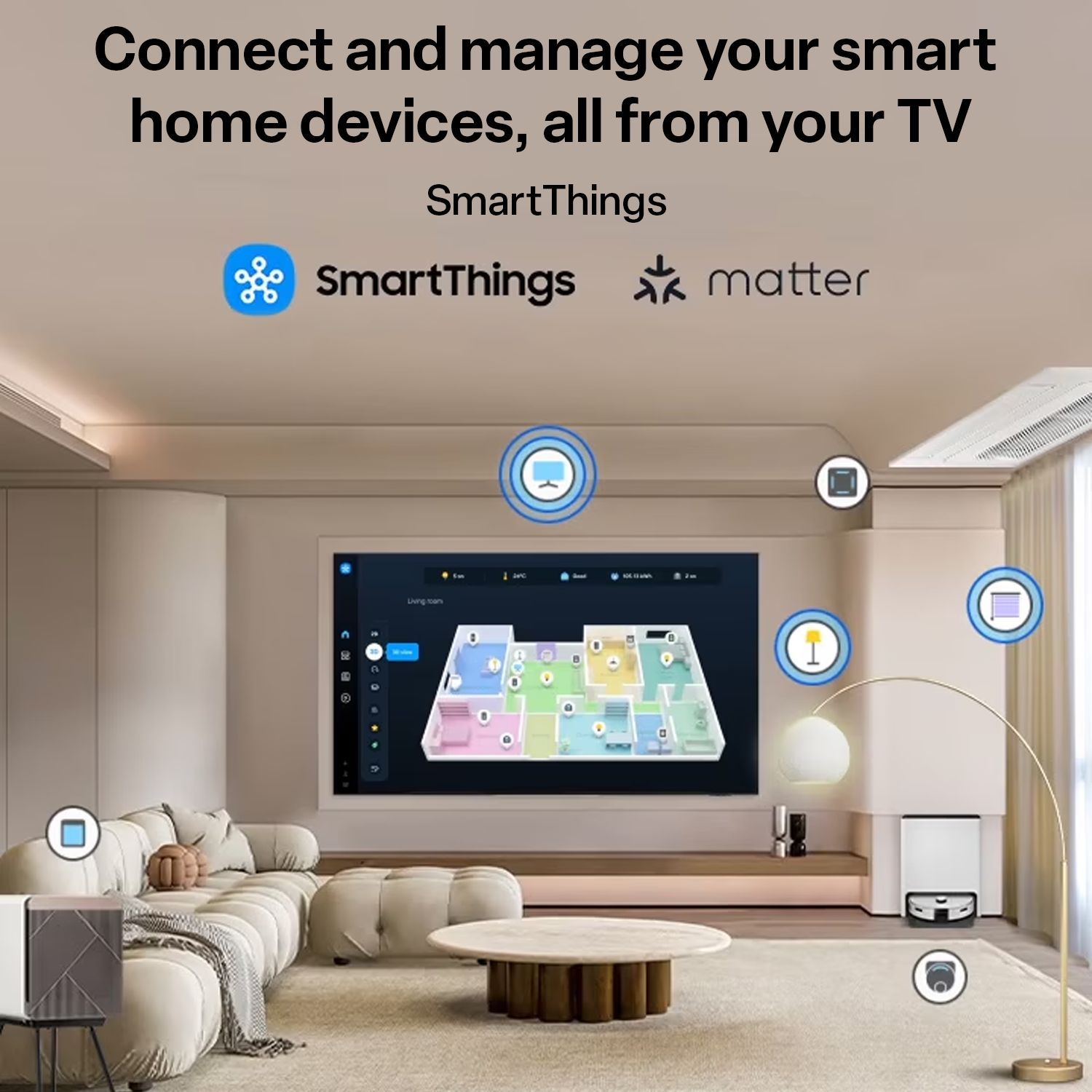 SAMSUNG Q7F 109.22 cm (43 inch) QLED 4K Ultra HD Smart Tizen TV with Google Voice Assistant (2025 model)_12