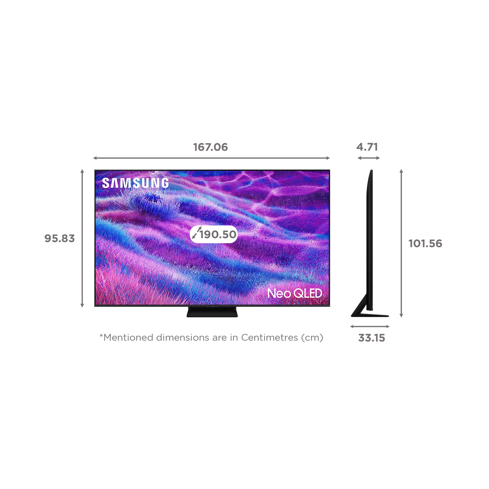 SAMSUNG QN80F 190.5 cm (75 inch) 4K Ultra HD Mini-LED Neo QLED Smart Tizen TV with Multiple Voice Assistant (2025 Model)_2