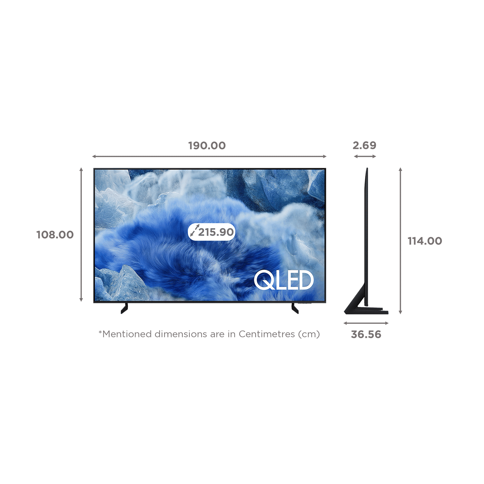 SAMSUNG Q8F 215.9 cm (85 inch) QLED 4K Ultra HD Smart Tizen TV with Google Voice Assistant (2025 model)_2