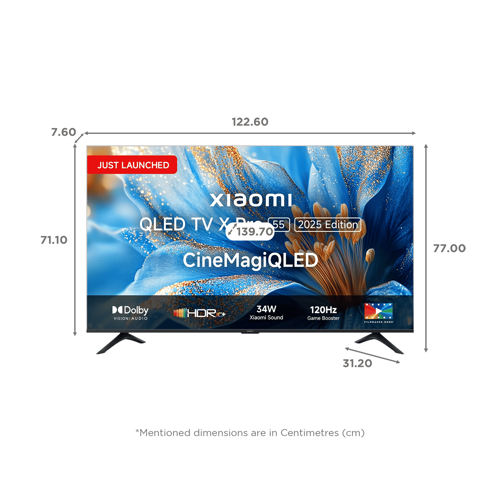 Xiaomi X Pro Series 139.7 cm (55 inch) 4K Ultra HD QLED Smart Google TV with Google Voice Assistant (2025 model)_2