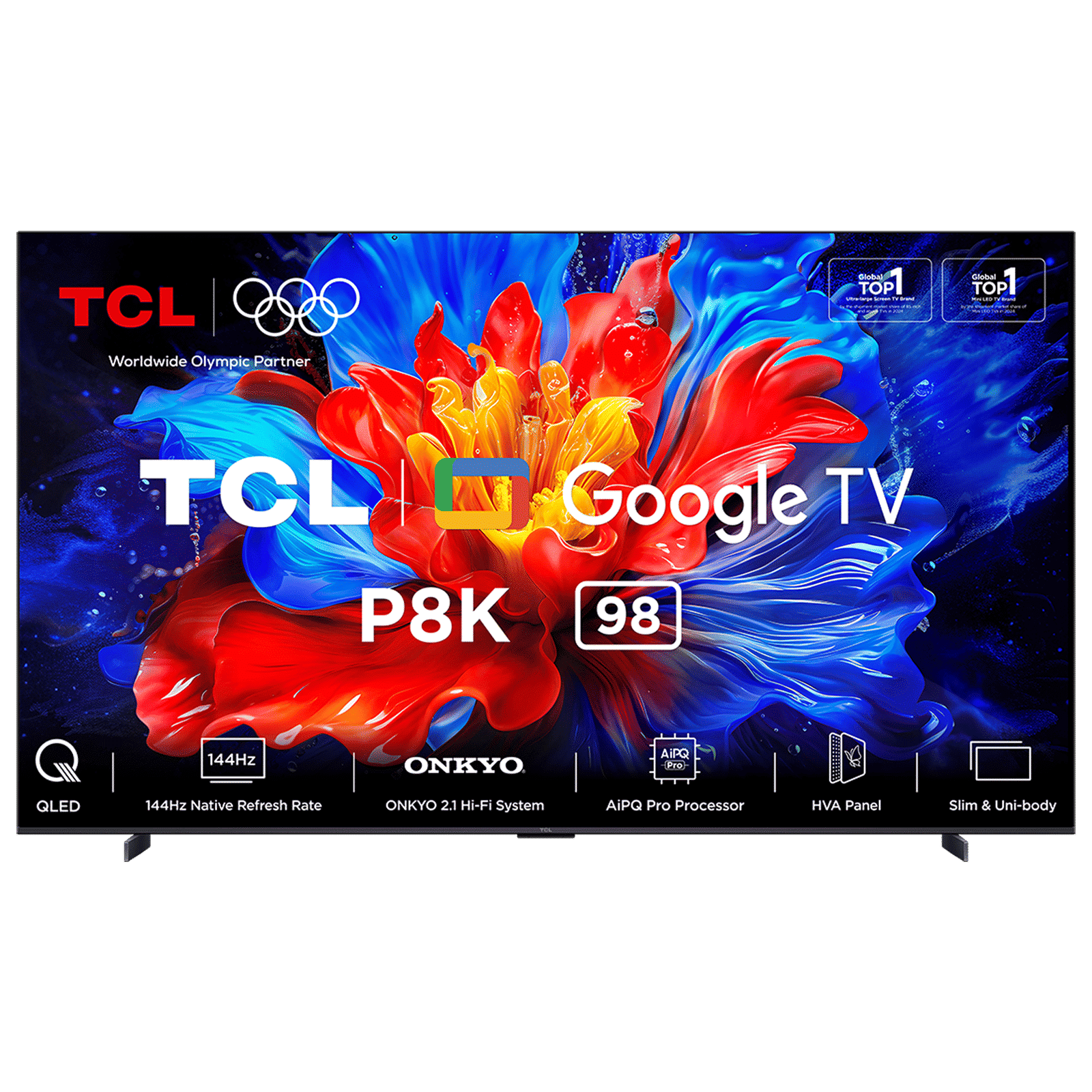 TCL P8K 248.9 cm (98 inch) QLED 4K Ultra HD Smart Google TV with Google Voice Assistant (2025 model)_1
