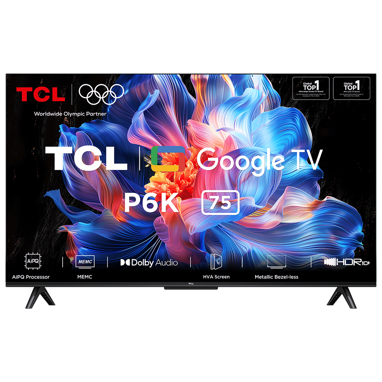 TCL P6K 190.5 cm (75 inch) 4K Ultra HD LED Smart Google TV with Google Voice Assistant (2025 model)_1